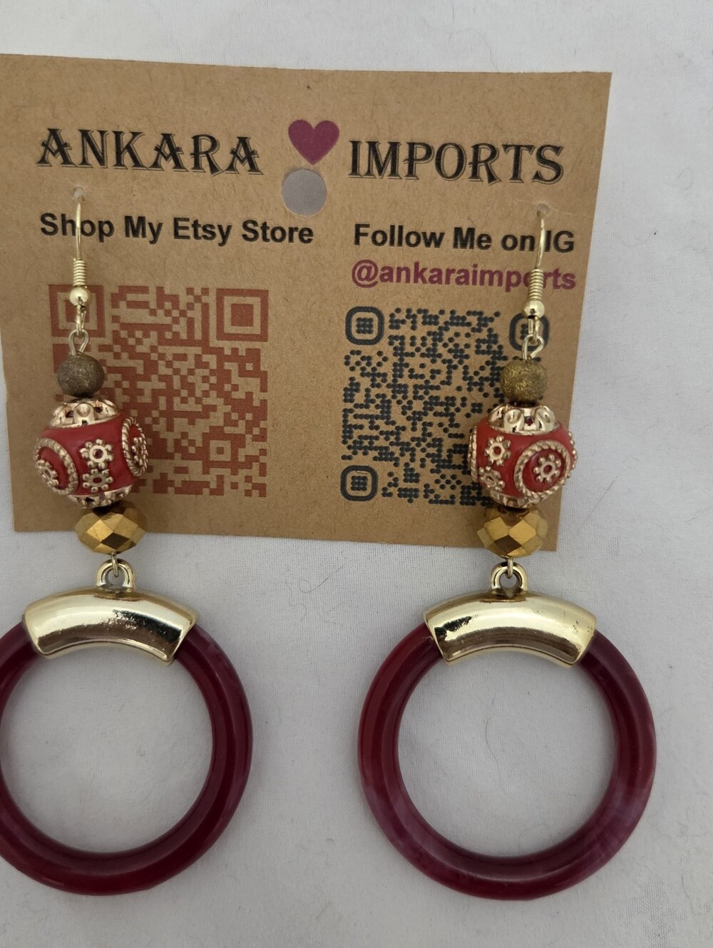 Coastal Grandma Cranberry Hoops